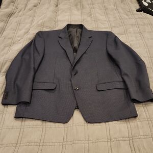 MICHAEL Michael Kors For Macys Dark Blue Checkered Men's Blazer Size 44R!